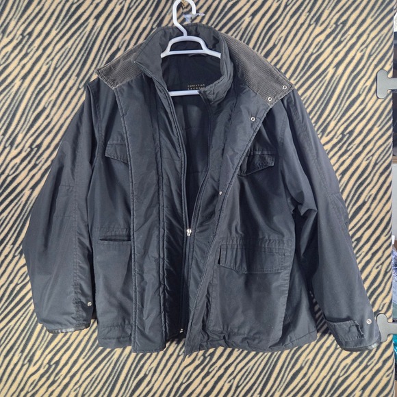 Christian Lacroix Other - Late 90s VTG Y2K Christian Lacroix Homme Utility Field Jacket Corduroy Black XL